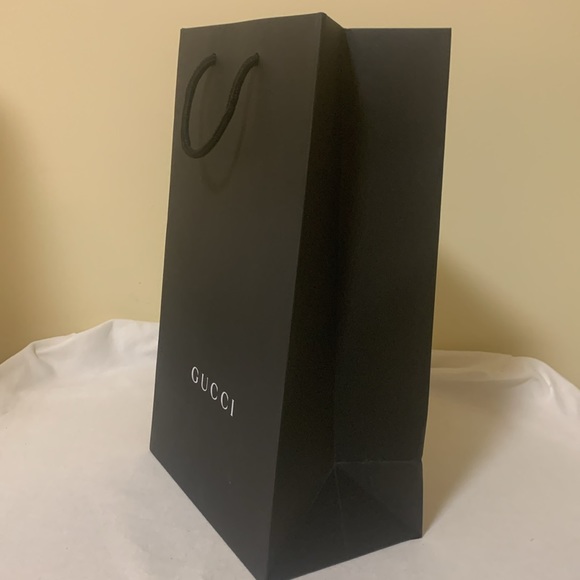 Gucci shopping bag tall paper with woven handles. - Picture 3 of 7